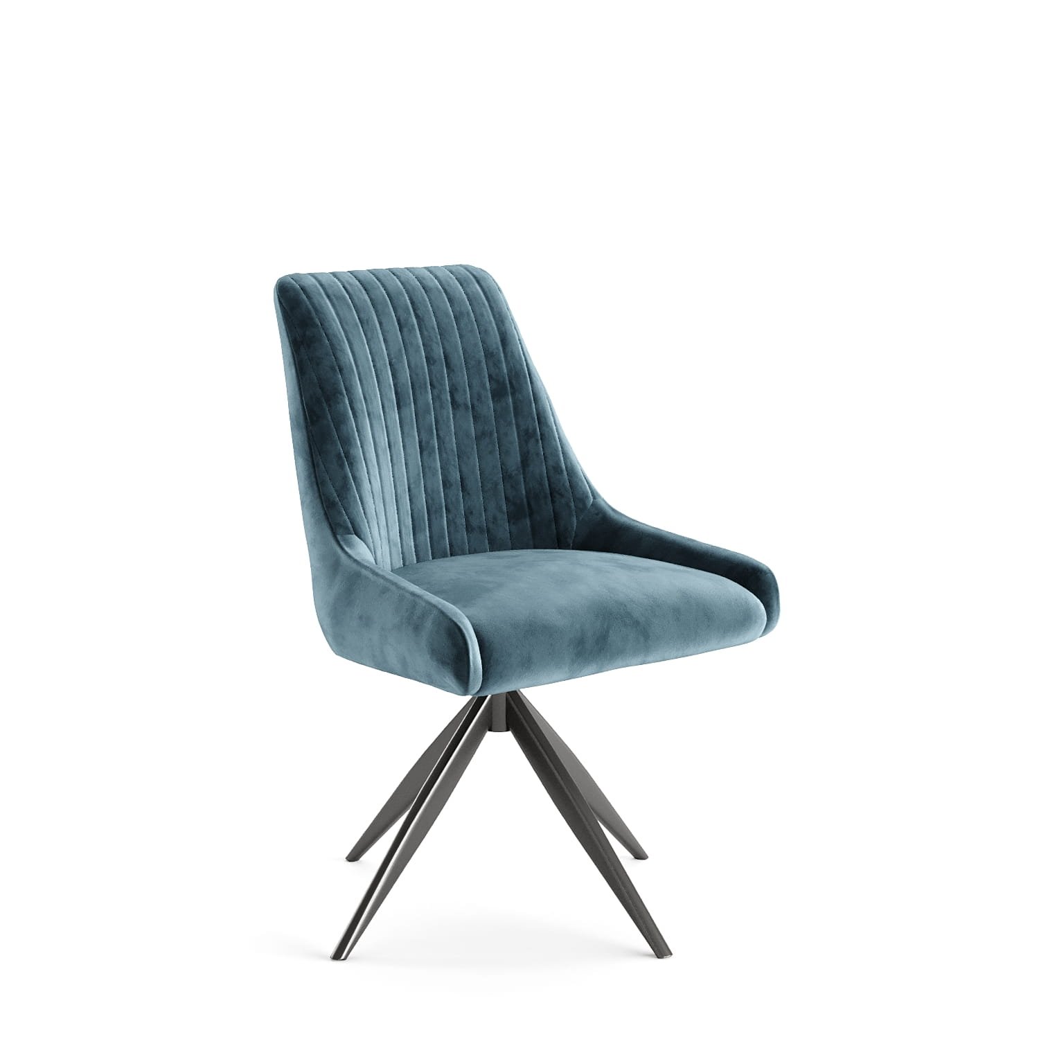 DC-0006 [Rimini Blue Swivel Dining Chair] - Image 6