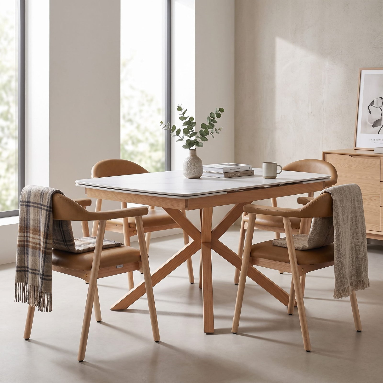 DS-0006  [Oslo Beech Grey With Houston PU] - Image 2