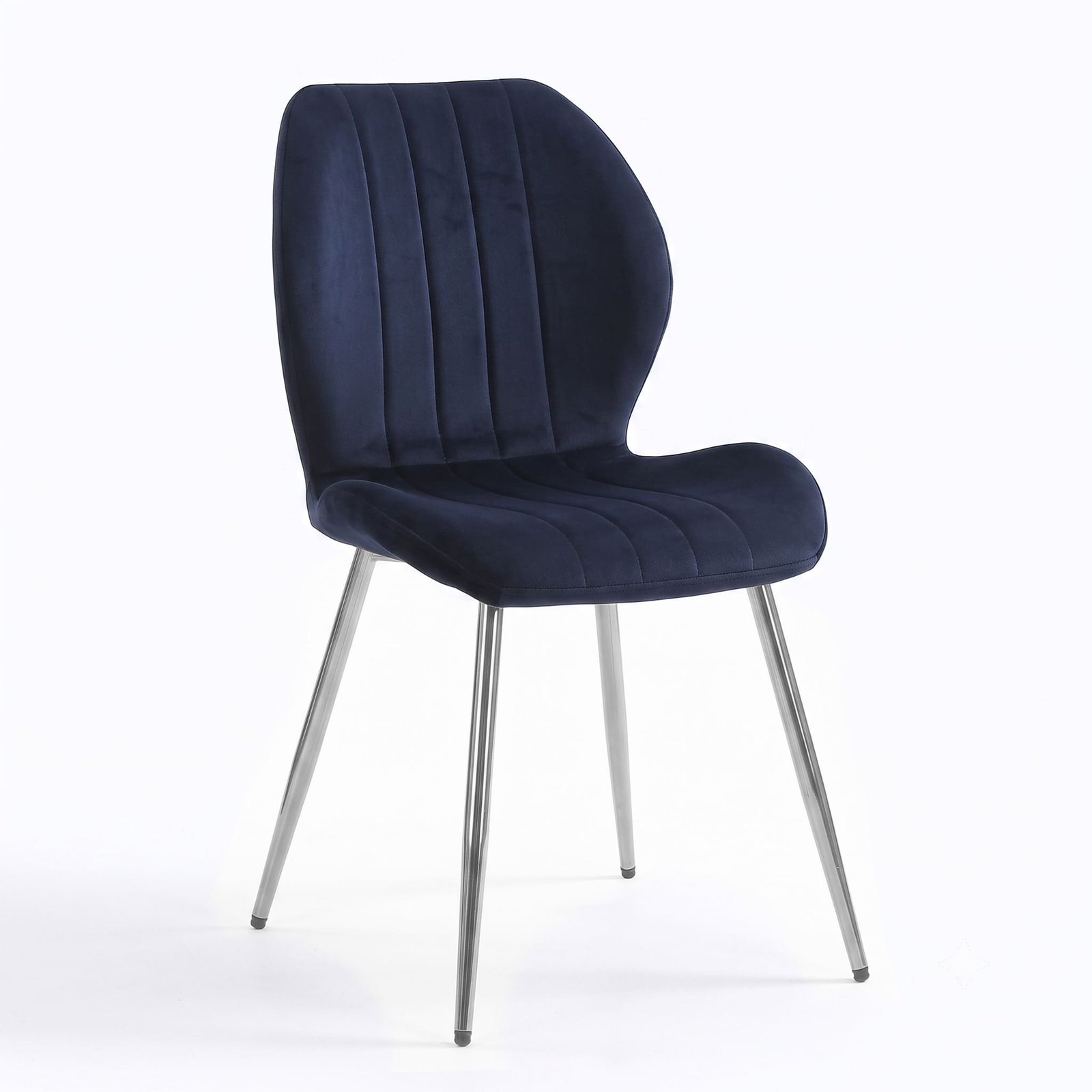 DC-0002 [Brussels Sky Blue Gold Leg Dining Chair]
