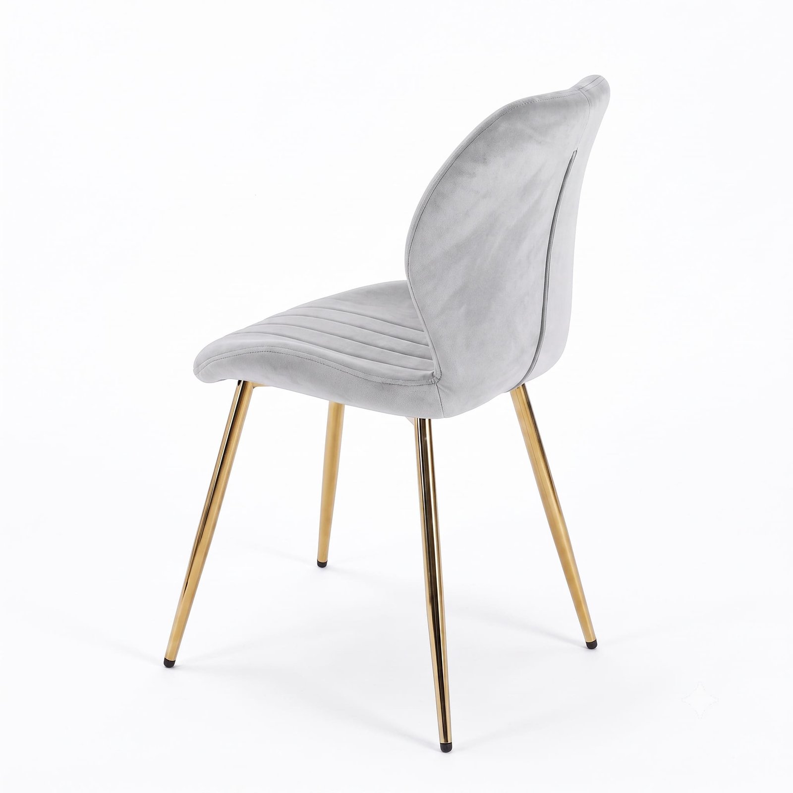 DC-0004 [Brussels Grey Gold Leg Dining Chair] - Image 4