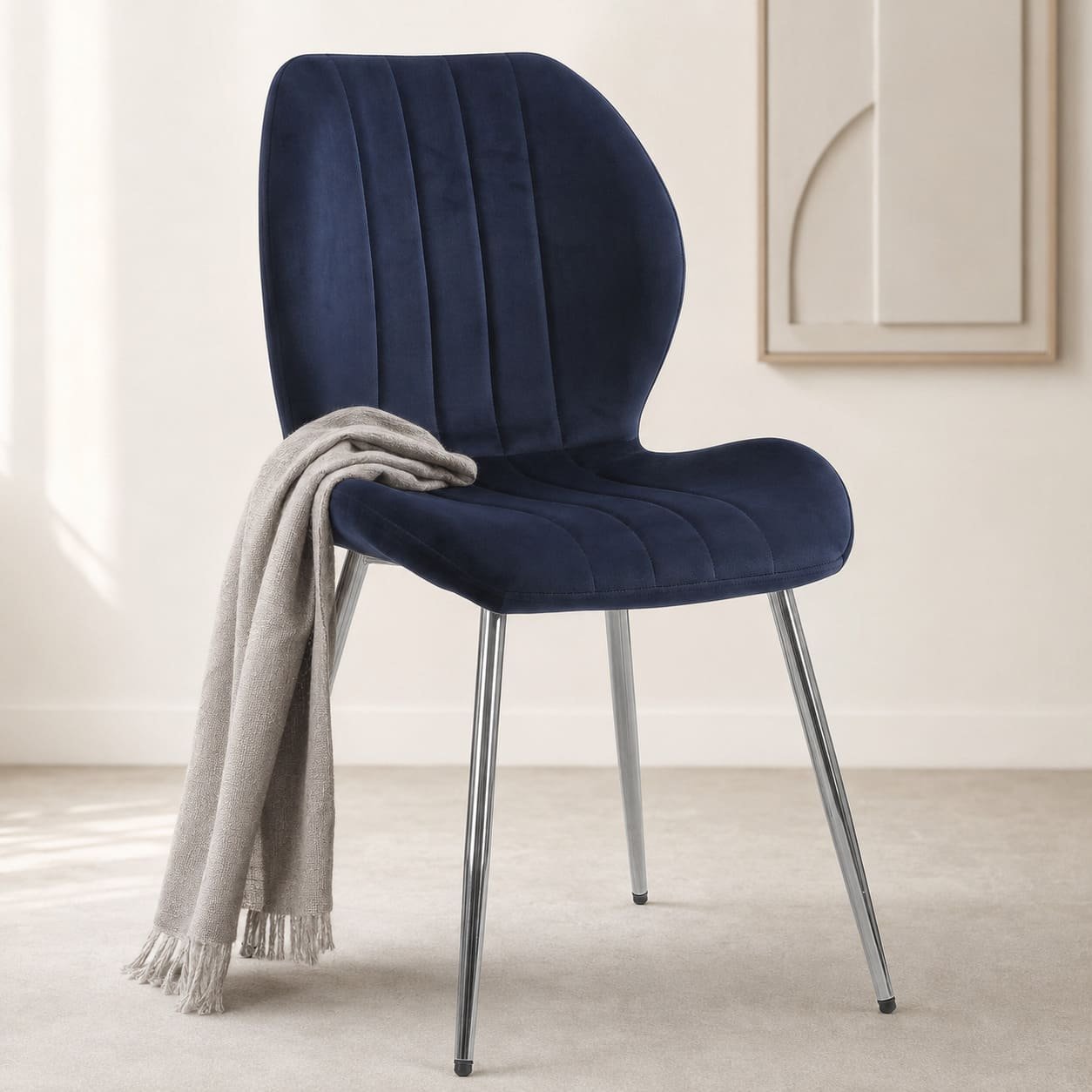 DC-0002 [Brussels Sky Blue Gold Leg Dining Chair] - Image 2