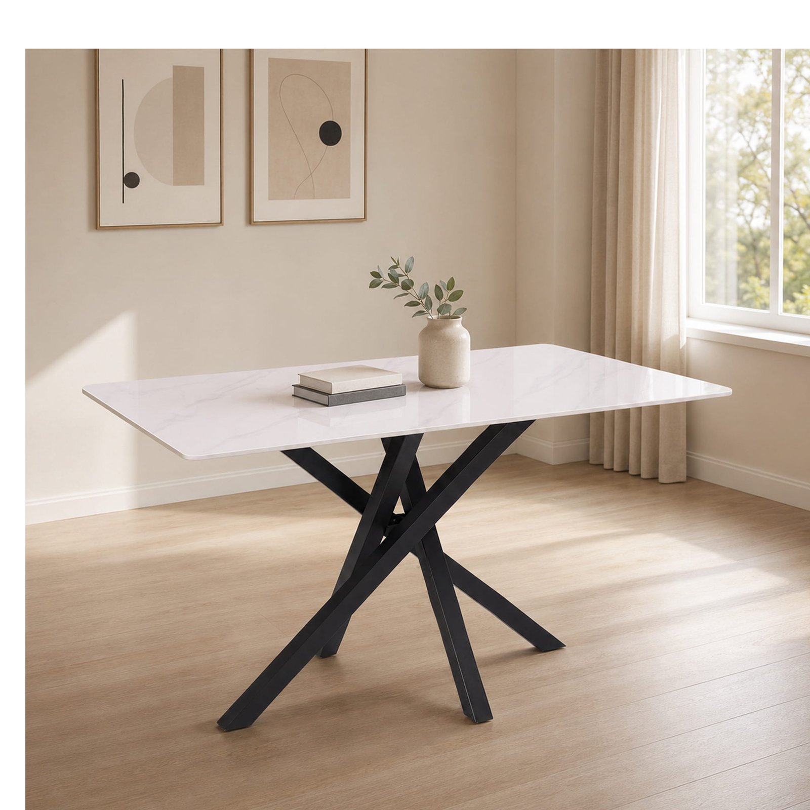 DT-0012 [Jakarta White Dining Table] - Image 2