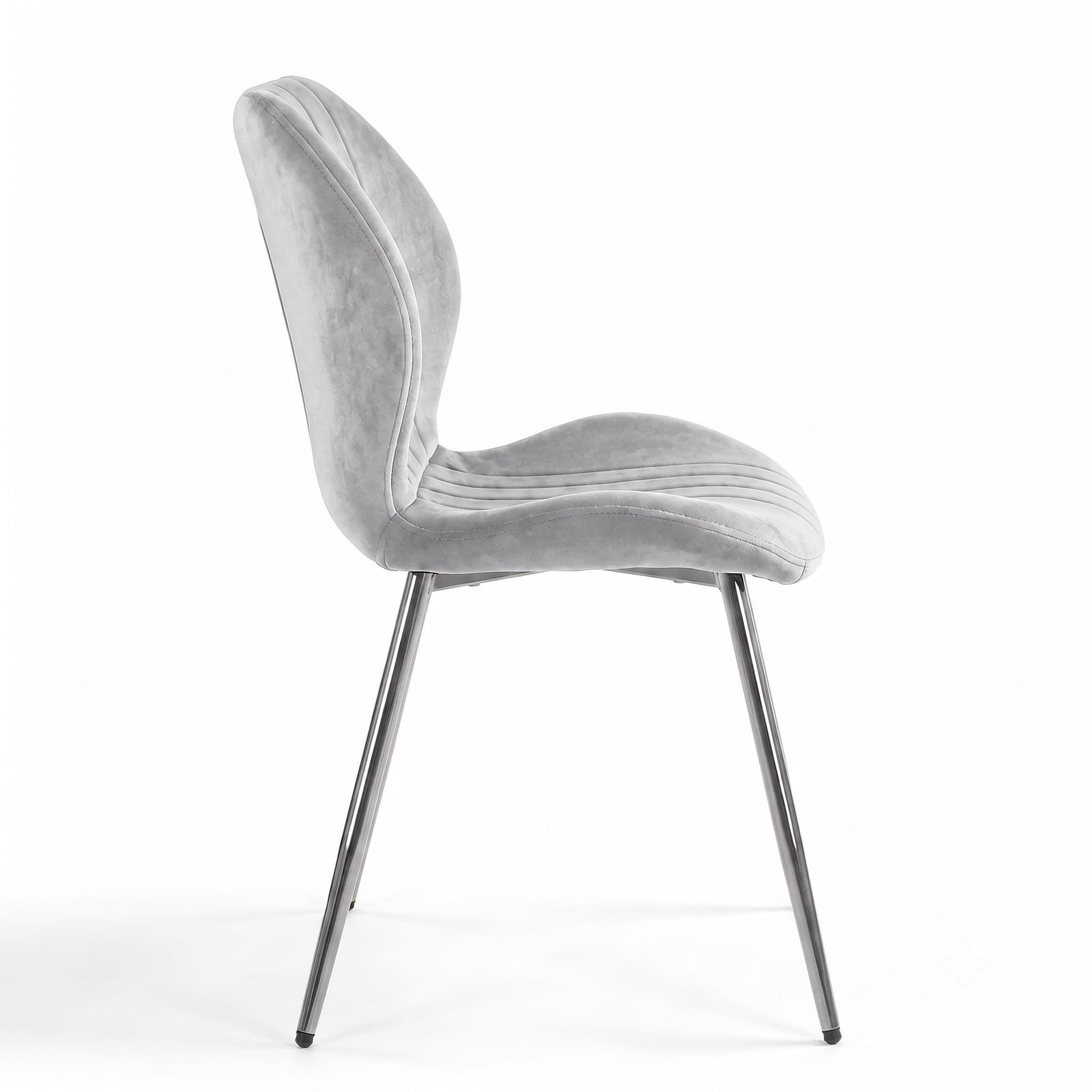 DC-0003 [Brussels Grey Silver Leg Dining Chair] - Image 6